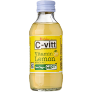 C-Vitt Vitamin Lemon Juice Les Sugar Glass Bottle 140 ml image