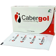 Cabergol 0.5 mg Tablet 2's Strip image