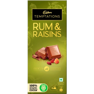 Cadbury Temptations Rum And Raisin Premium Chocolate Bar 72 gm image