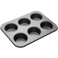 Cake Mold 6 Holes Small Muffin and Mini Cupcake Mold image