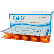Cal-D 500 mg Plus 200 IU 10's Strip Tablet icon
