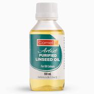 Camel Artist Purified Linseed Oil for Oil Color, 100ml (Yellow) image