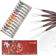 Camel Artists Acrylic Color set Palette Knife Set Color Palette COMBO image