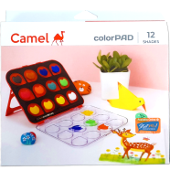 Camel Color Pad 12 Shades Water Color Cake 12 Shade image