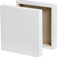 Canvas For Painting 8X8 Inch 3 Pcs image