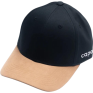 CapOn Black And Light Brown Contrast Cap By Capon image