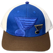 Capon '47 Brand Blue Trucker Mesh Adjustable Snapback Hat ( Kids Cap Age 6-18 ) Years image