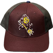 Capon Arizona State Sun Devils Mascot Maroon And Gray Cap image