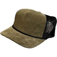 Capon Blank Brown Corduroy Rope Trucker Cap image