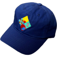 Capon Blue Cap With A Geometric Patch Featuring The Number 2 image