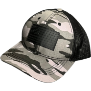 Capon Camo American Flag Trucker Cap Blackout Patch image