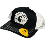 Capon Carhartt 1889 Patch Black/White Mesh Cap image