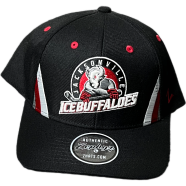 Capon Cebu Buffalos Black And Red Team Cap image
