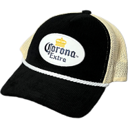 Capon Corona Extra Black And Beige Rope Trucker Cap image