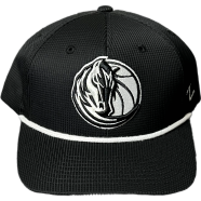 Capon Dallas Mavericks Black And White Rope Cap image