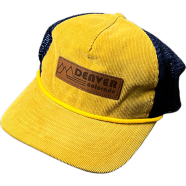 Capon Denver Corduroy Baseball Golden Yellow And Navy Cap image