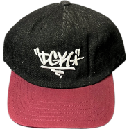 Capon Dgk Graffiti Logo Two Tone Black And Maroon Cap image