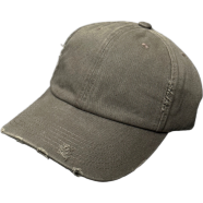 Capon Distressed Olive Corduroy Dad Cap image