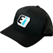 Capon Ei Logo Trucker Hat Black Mesh Cap image