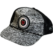 Capon Gray Speckled Soccer Crest Rope Trucker Cap image