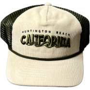 Capon Huntington Beach California Baseball Tan And Olive Cap image
