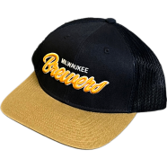 Capon Milwaukee Brewers Script Trucker Adjustable Cap image