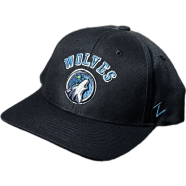 Capon Minnesota Timberwolves Black Logo Cap image