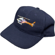 Capon Navy Blue Embroidered Helicopter Emblem Cap image