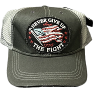 Capon Never Give Up The Fight Trucker Cap image
