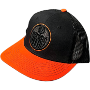 Capon Nhl Branded Youth Edmonton Oilers Foam Trucker Snapback Cap image