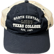 Capon North Central Texas College Lions Trucker Navy And Tan Cap image