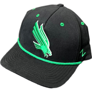 Capon North Texas Mean Green Rope Accent Black And Green Hat image