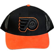 Capon Philadelphia Flyers Authentic Pro Draft Black/Dark Orange Trucker Cap image