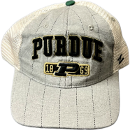 Capon Purdue Boilermakers Baseball Gray And White Cap image