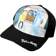 Capon Rick And Morty Themed Trucker Hat ( Kids Cap Age 6-18 ) Years image