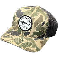 Capon Salty Crew Camo Mesh Back Trucker Green Camo Cap image