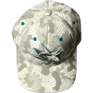 Capon San Jose Sharks Grey Camo Cap image