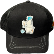 Capon Sqrtn Cheers Moomin Black Cap (Kids Cap Age 6-18) Years image