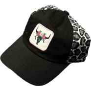 Capon Steer Skull Patch Trucker Cap ( Kids Cap Age 6-18 ) Years image