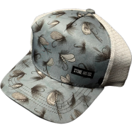 Capon Stone And Co Fly Pattern Trucker Cap ( Kids Cap Age 6-18 ) Years image