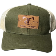 Capon Tc Ranch Trucker Cap Olive, Tan And Leather Patch image
