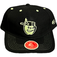 Capon Teenage Cleveland Guardians And Sugardale Hot Dogs Black Baseball Cap ( Kids Cap Age 6-18 ) Years image