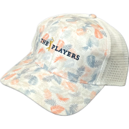 Capon The Players Tropical Mesh Back Trucker Hat White And Pastel image