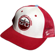 Capon University Of Alabama Mesh Trucker Cap Red And White image
