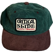 Capon Unstructured Corduroy Dad Cap Forest Green And Brown Kids Cap (Age 8-18) Years image