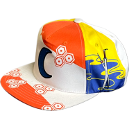 Capon Vibrant Abstract Snapback Flat Cap image
