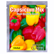 Capsicum Seed Mixed Color Hybrid Seed Intact Pack 0.25gm image