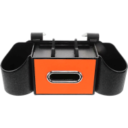 Car Seat Back Storage Box – Multi-Purpose Organizer for Water Bottles and Cups – Orange image