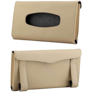 Car Sun Visor PU Leather Tissue Box image