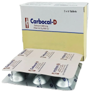 Carbocal-D 500 mg Plus 200 IU 6's Strip Tablet icon